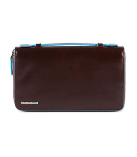 BL SQUARE/Cognac Тревеллер на блискавці з відділ. для кред.карт /RFID захист (13x21x4) картинка, зображення, фото