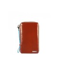 Тревелер Piquadro на молнии с отдел. для кред.карт + клатч BL SQUARE/Orange PP3246B2_AR картинка, изображение, фото