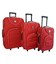 Набор Чемоданов Bonro Lux красный фото, картинка, изображение