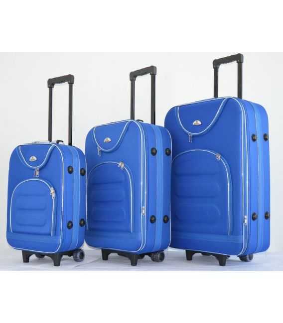 Набор Чемоданов Bonro Lux синий фото, картинка, изображение