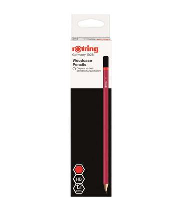 Набор простых карандашей Rotring WCP Core Red HB 12шт R2090065R картинка, изображение, фото
