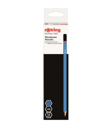 Набір простих олівців Rotring WCP Core Blue HB 12шт R2090065B картинка, зображення, фото