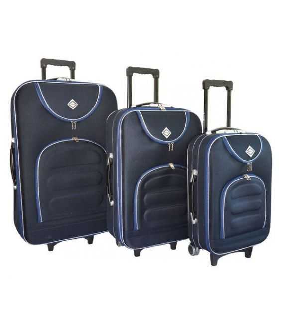 Набор Чемоданов Bonro Lux темно-синий фото, картинка, изображение