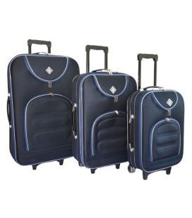 Набор Чемоданов Bonro Lux темно-синий фото, картинка, изображение