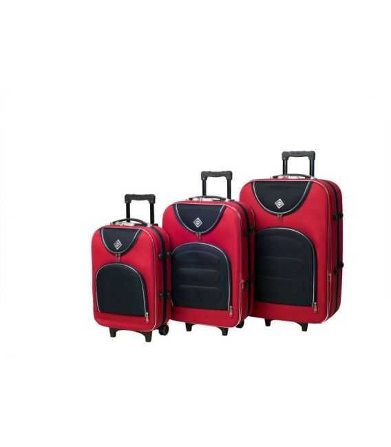 Набор Чемоданов Bonro Lux красно-синий фото, картинка, изображение