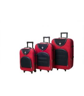 Набор Чемоданов Bonro Lux красно-синий фото, картинка, изображение