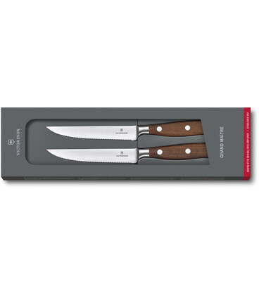 Набір кухонних ножів Victorinox Grand Maitre Wood Steak Set 7.7240.2W картинка, зображення, фото