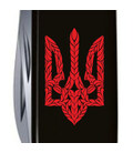 Складаний ніж Victorinox CLIMBER UKRAINE Тризуб плетений черв. 1.3703.3_T0691u картинка, зображення, фото