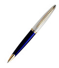 Ручка кулькова Waterman CARENE Deluxe Blue Lacquer/Silver GT BP 21 202 картинка, зображення, фото