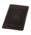 Обкладинка на паспорт Shvigel 13930 шкіряна Коричнева картинка, зображення, фото
