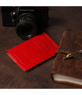 Кожаная обложка на паспорт с картой и рамкой SHVIGEL 13981 Красная картинка, изображение, фото