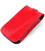 Компактная кожаная ключница с хлястиком SHVIGEL 13987 Красная картинка, изображение, фото