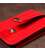 Компактна шкіряна ключниця з хлястиком SHVIGEL 13987 Червона картинка, зображення, фото