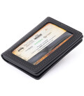 Візитниця з обкладинкою для ID-паспорта з натуральної шкіри GRANDE PELLE 11291 Чорна картинка, зображення, фото
