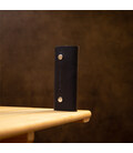 Ключница тубус кожаная на кнопках Grande Pelle 11343 Синяя картинка, изображение, фото