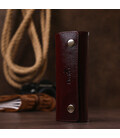 Добротна шкіряна ключниця Shvigel 16532 Бордовий картинка, зображення, фото
