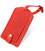 Винтажная кожаная бирка на чемодан Shvigel 16556 Красный картинка, изображение, фото