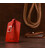 Винтажная кожаная бирка на чемодан Shvigel 16556 Красный картинка, изображение, фото