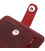 Матовая винтажная кожаная бирка на чемодан Shvigel 16558 Бордовый картинка, изображение, фото