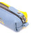 Містка шкіряна ключниця комбі двох кольорів Серце GRANDE PELLE 16716 Жовто-блакитна картинка, зображення, фото