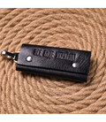 Удобная ключница в глянцевой коже Украина GRANDE PELLE 16719 Черная картинка, изображение, фото