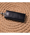 Зручна ключниця у глянцевій шкірі Україна GRANDE PELLE 16719 Чорна картинка, зображення, фото