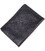 Обложка из глянцевой кожи на военный билет Тризуб ЗСУ GRANDE PELLE 16746 Черная картинка, изображение, фото