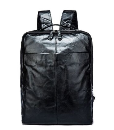 Рюкзак кожаный под ноутбук Vintage 14845 Черный картинка, изображение, фото