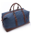 Дорожня сумка текстильна велика Vintage 20083 Синя картинка, зображення, фото