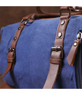 Дорожня сумка текстильна середня Vintage 20084 Синя картинка, зображення, фото