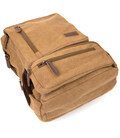 Рюкзак текстильний дорожній унісекс на два відділення Vintage 20614 Пісочний картинка, зображення, фото