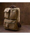 Рюкзак текстильний дорожній унісекс Vintage 20620 Оливковий картинка, зображення, фото