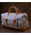 Дорожня сумка текстильна жіноча в смужку Vintage 20667 Біла картинка, зображення, фото