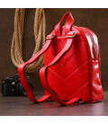Яскравий жіночий рюкзак із натуральної шкіри Shvigel 16316 Червоний картинка, зображення, фото