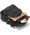 Кожаный стильный женский рюкзак Vintage 20676 Черный картинка, изображение, фото