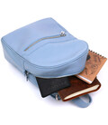 Кожаный женский рюкзак из натуральной кожи Shvigel 16303 Голубой картинка, изображение, фото