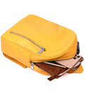 Яркий женский рюкзак из натуральной кожи Shvigel 16321 Желтый картинка, изображение, фото