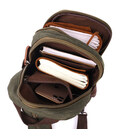 Практичный рюкзак из полиэстера с большим количеством карманов Vintage 22145 Оливковый картинка, изображение, фото