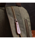 Практичний рюкзак з поліестру з великою кількістю кишень Vintage 22145 Оливковий картинка, зображення, фото