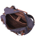 Великий рюкзак-трансформер у стилі мілітарі із щільного текстилю Vintage 22157 Чорний картинка, зображення, фото