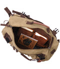 Вместительный рюкзак-трансформер в стиле милитари из плотного текстиля Vintage 22158 Оливковый картинка, изображение, фото