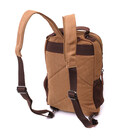 Удобный текстильный рюкзак с уплотненной спинкой и отделением для планшета Vintage 22167 Коричневый картинка, изображение, фото
