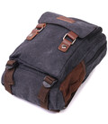 Практичный текстильный рюкзак с уплотненной спинкой и отделением для планшета Vintage 22168 Черный картинка, изображение, фото