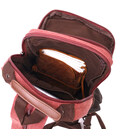 Стильний текстильний рюкзак з ущільненою спинкою та відділенням для планшета Vintage 22170 Бордовий картинка, зображення, фото