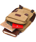 Оригінальний текстильний рюкзак з ущільненою спинкою та відділенням для планшета Vintage 22171 Пісочний картинка, зображення, фо