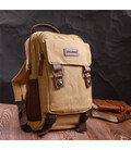 Оригинальный текстильный рюкзак с уплотненной спинкой и отделением для планшета Vintage 22171 Песочный картинка, изображение, фо