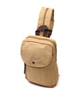 Зручний рюкзак для чоловіків із щільного текстилю Vintage 22185 Пісочний картинка, зображення, фото