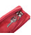 Яскрава шкіряна ключниця на блискавці ST Leather 22557 Червоний картинка, зображення, фото