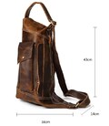 Мужская винтажная сумка через плечо Vintage 14782 Коричневая картинка, изображение, фото
