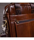 Деловая мужская сумка кожаная Vintage 14789 Коричневая картинка, изображение, фото